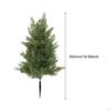 20 Inch Christmas Artificial Tree with Faux Plants PP Material Versatile Decorative Rustic