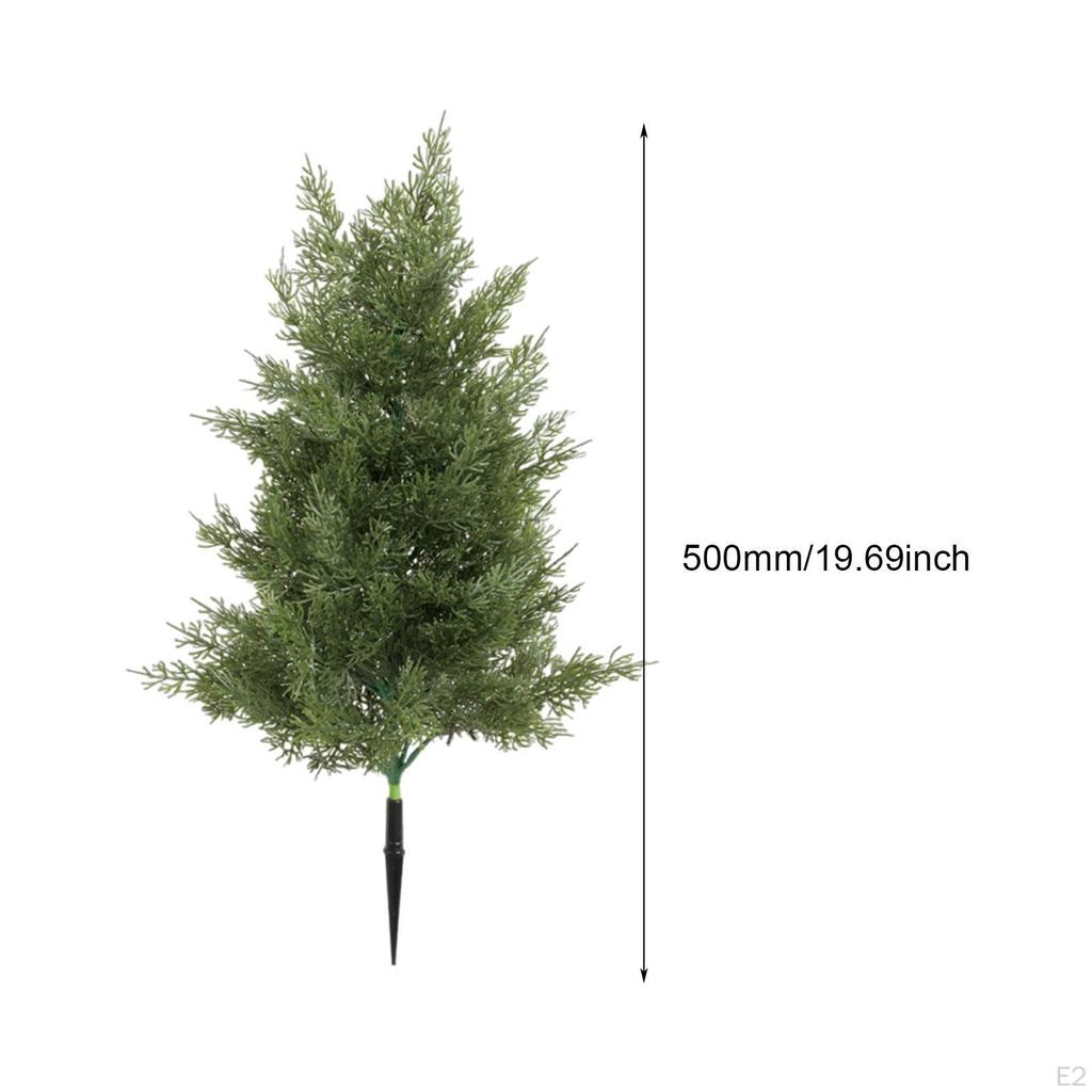 20 Inch Christmas Artificial Tree with Faux Plants PP Material Versatile Decorative Rustic