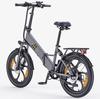 HillMiles Mile 2 Adult electric bicycles 250W motor 36V 13Ah battery 20x3.0-inch tires Shimano 7-speed Hydraulic disc brakes