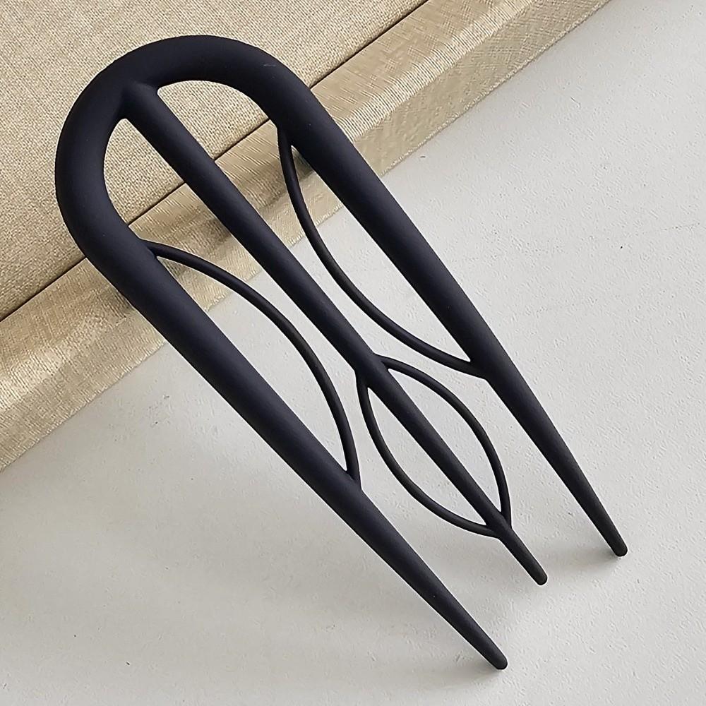 

Leopard Print U-shaped Hair Stick Acetate Hair Fork New Hair Clip Updo Styling темно-синього кольору