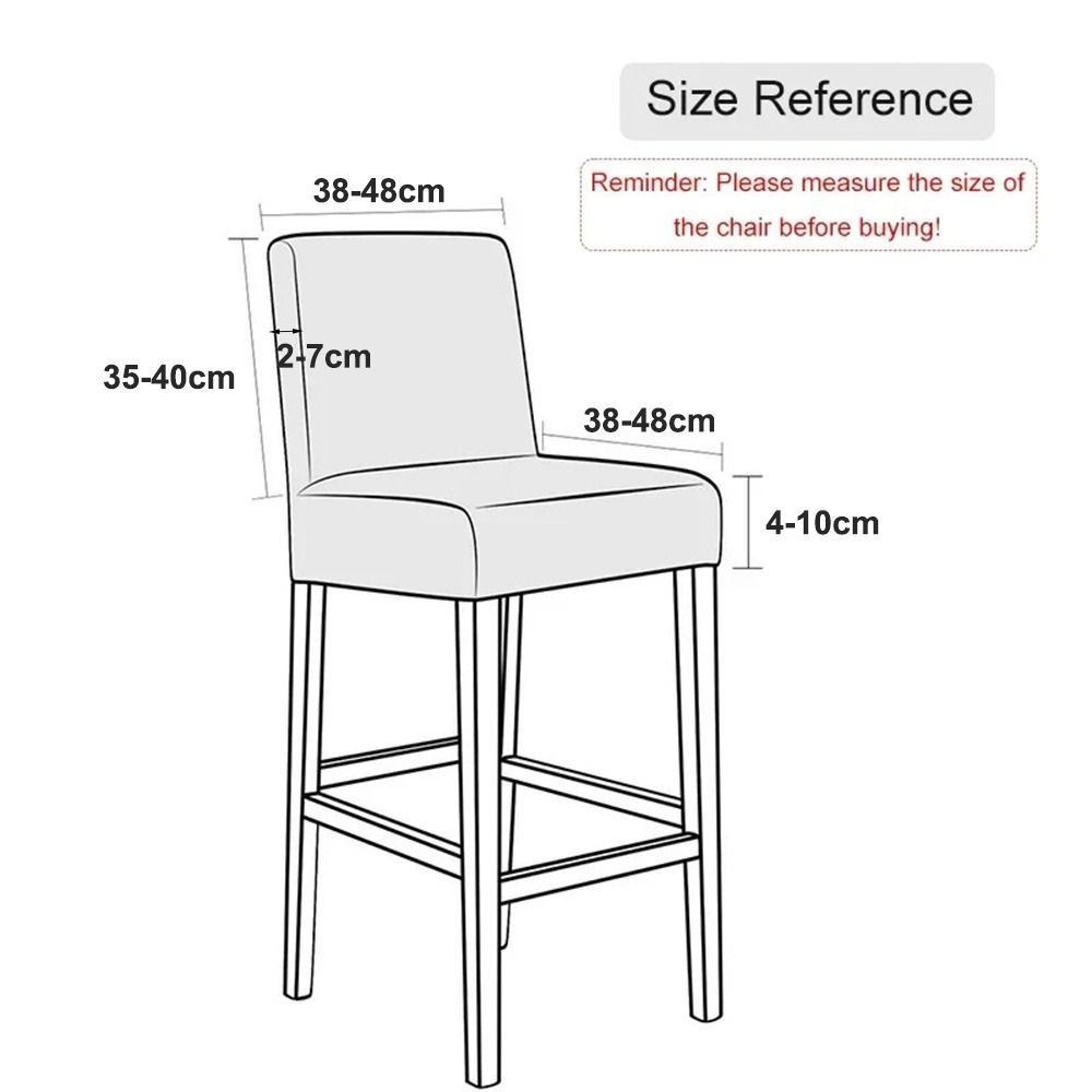 Elastic Stretch Counter Height Bar Stool Cover Dustproof Bar Stool Seat Covers  Dining Room