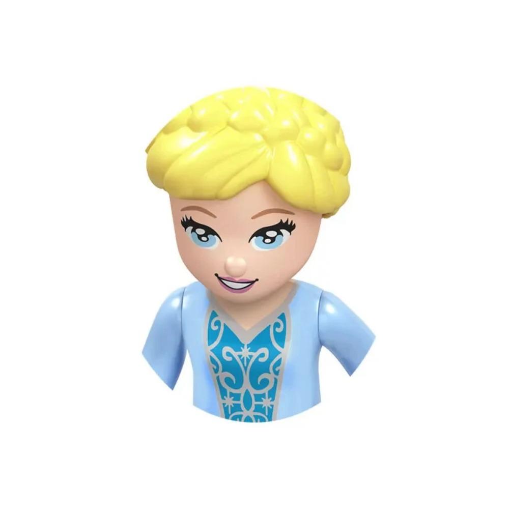 Παραμύθια Πριγκίπισσα Κορίτσι Καλλονή και το Τέρας Σταχτοπούτα Άννα Ολίβια Frozen Μοντέλο Χαρακτήρας Κτίσιμο Μπλοκ Παιδικά Παιχνίδια Δώρα