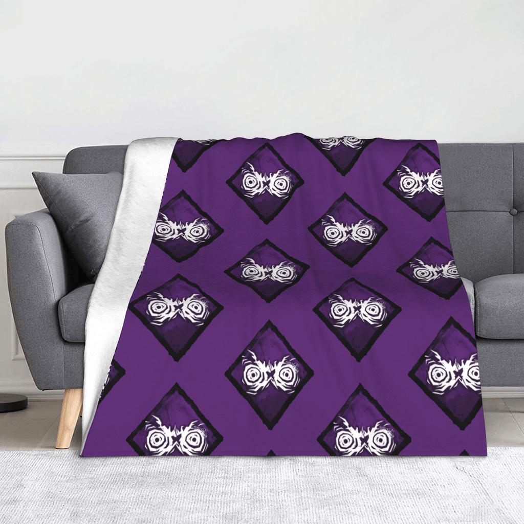 Deads by Daylights Horror Game Blankets  Flannel Throw Blanket Summer Air Conditioning Personalised Lightweight Bedspreads