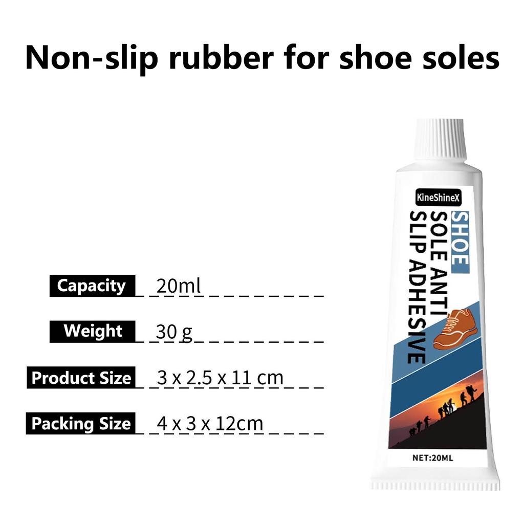 Agarre de Gel Antideslizante para Zapatos Resistente Adhesivo Antideslizante - Tracción Instantánea Sobre Mojado/Lluvioso/Hielo Resistente al Desgaste Para Zapatillas de Senderismo Botas