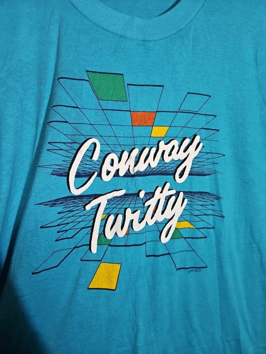 Vintage 80s Conway Twitty Country Music Band Tee T Shirt TU371 XXL