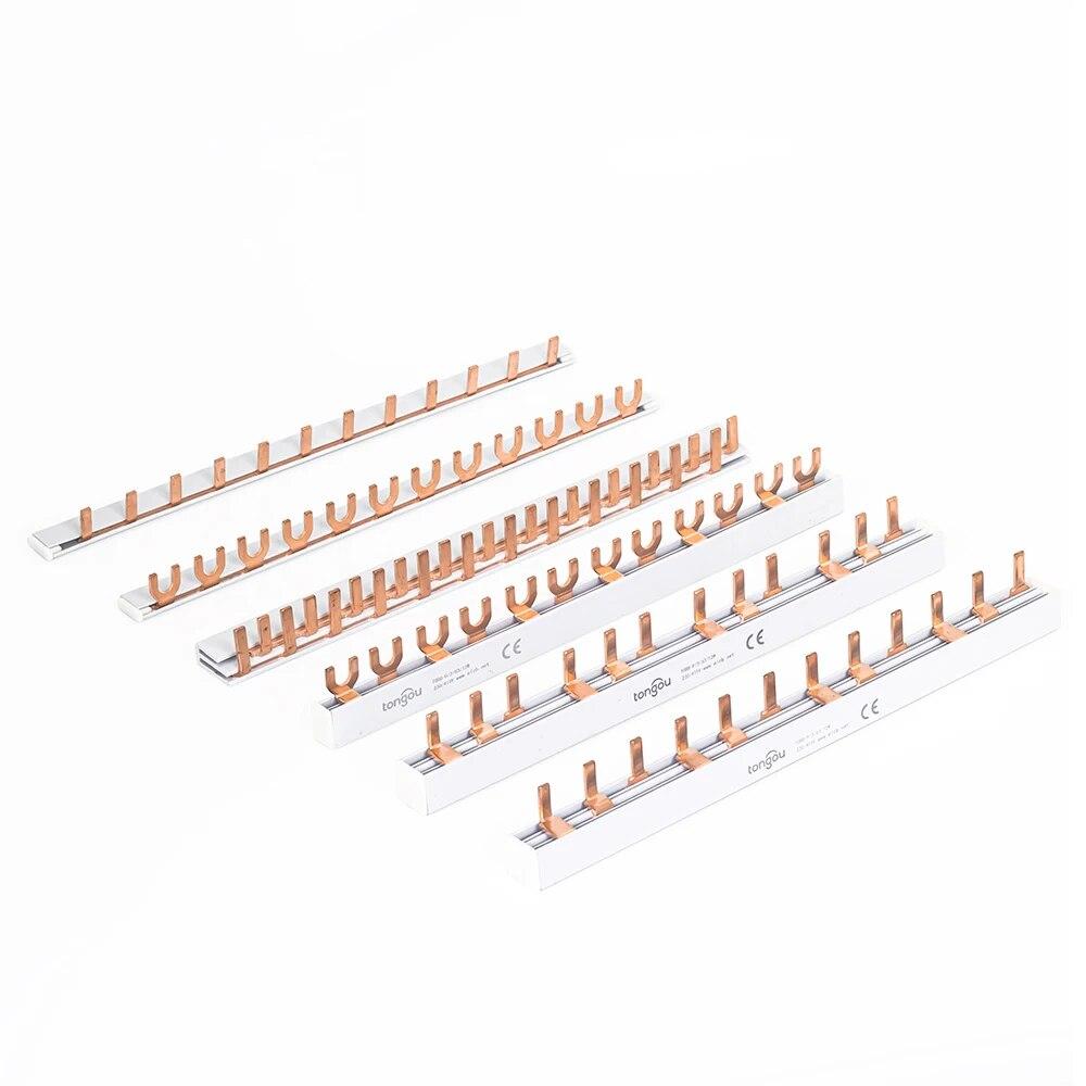 PIN TYPE Fork Type Copper Busbar for Distribution Box Circuit Breaker MCB 63A Connector Busbar Connection