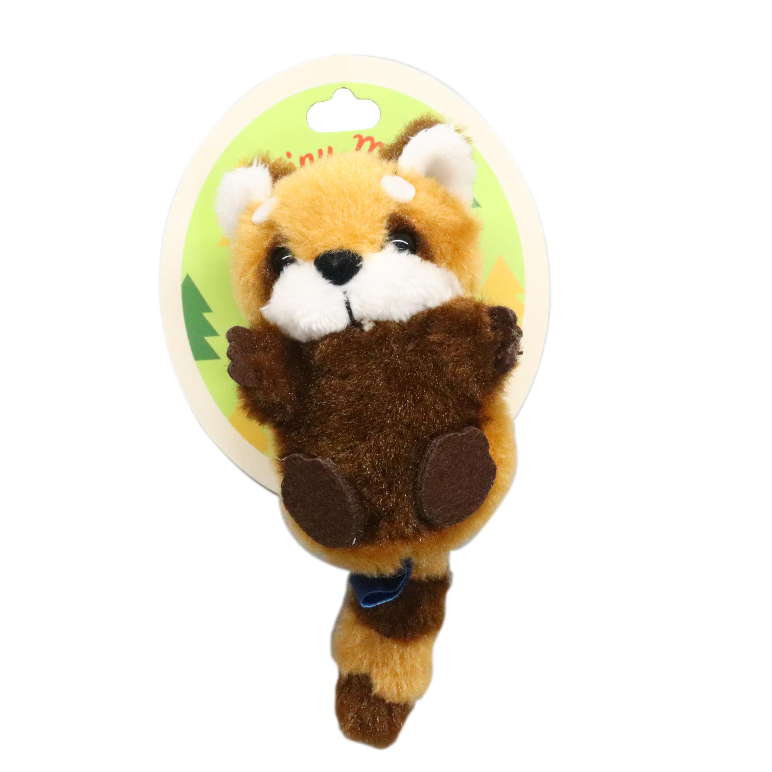 Takeoff Tiny Mate Small Plush Badge Series Red Panda with Pin