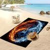 France Football Print Beach Towel Quick Dry Super Absorbent Soft Bath Towel for Swimming Beach Travel Fan Souvenir Gift
