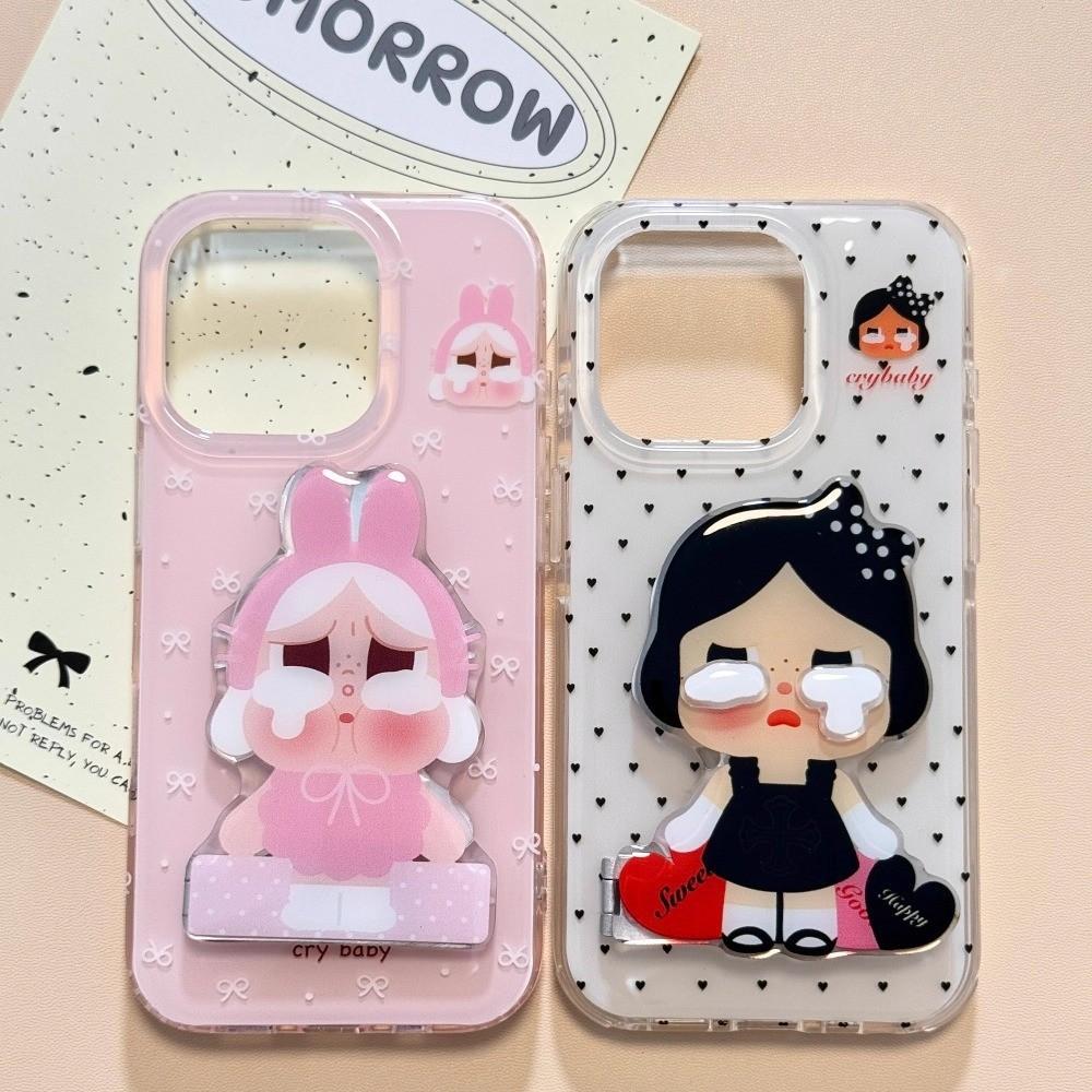 Personalized three-dimensional bracket crying baby doll mobile phone case for iPhone11 Apple 11 all-inclusive anti-drop protective case 11