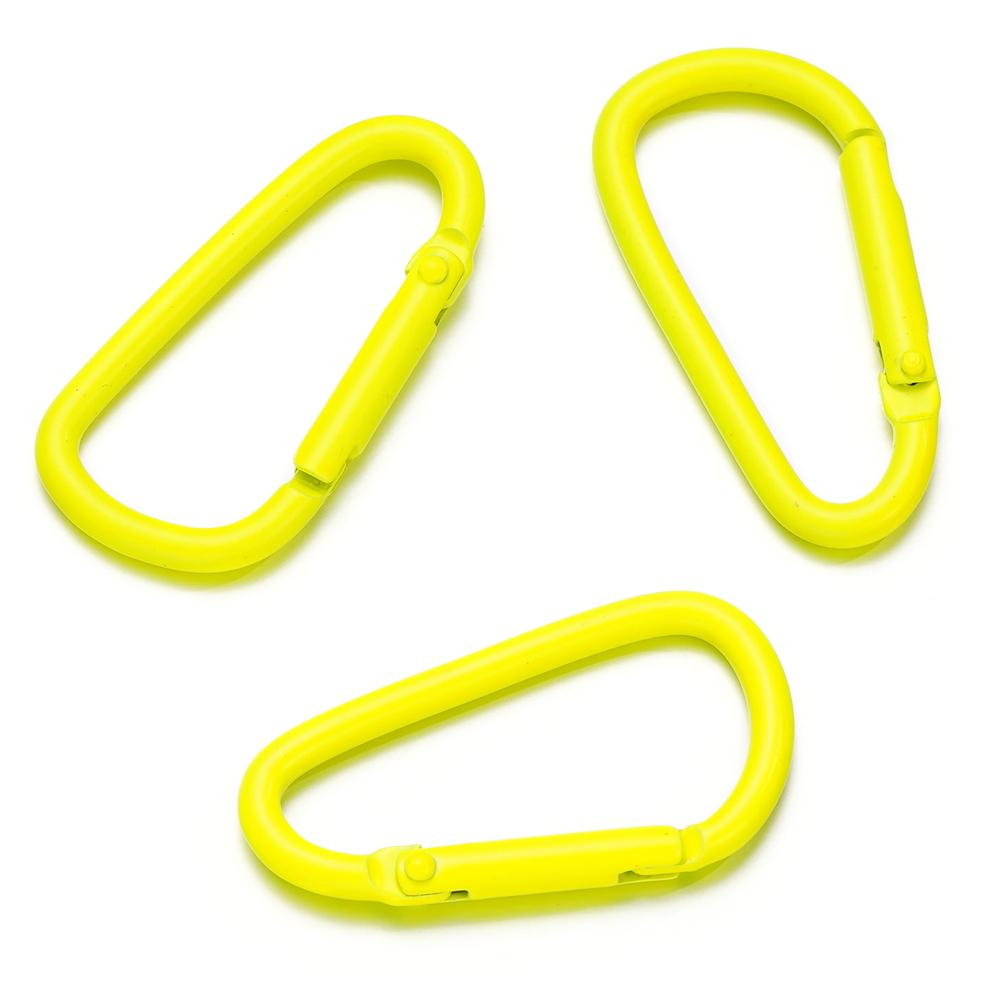 5pcs Carabiner Keychain Alluminum D-ring Clasp Multi-colorsHook Clip Keychains Camping Backpack Buckle Jewelry Making Supplies