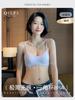 Y Original French Triangle Cup Small Chest Underwear Women's No Steel Ring Side Collection Thin Shoulder Strap Bra Thin