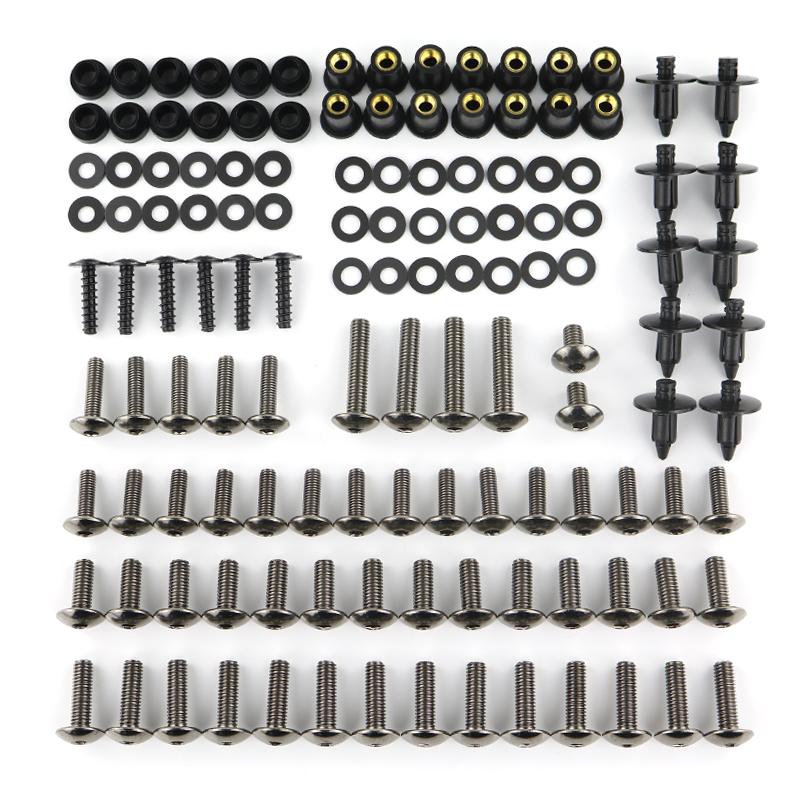 Fit For Kawasaki Z250 Z250SL Z300 Z650 Z750 Z800 Z900 Z1000 Complete Full Fairing Bolts Kit Screw Washer Fastener Bodywork Steel