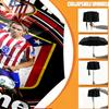 Custom Name Personalized Atletico Madrid Print Umbrella, Auto Open Close, 8‑Rib Sturdy Frame, Commute Camping Hiking Use, Birthday Gift