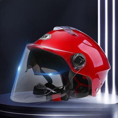 Battery Electric Car Helmet for Summer Men and Women All Seasons Universal Autumn and Winter Half-helmet Motorcycle Hood