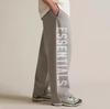 Trendy brand velvet casual loose straight trousers men's autumn and winter