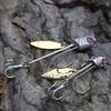 5pcs 7.2g/9.2g/16.4g Luminous Fishing Hooks With Willow Blades Jig Head Hook With Treble Hooks Fishing Tackle