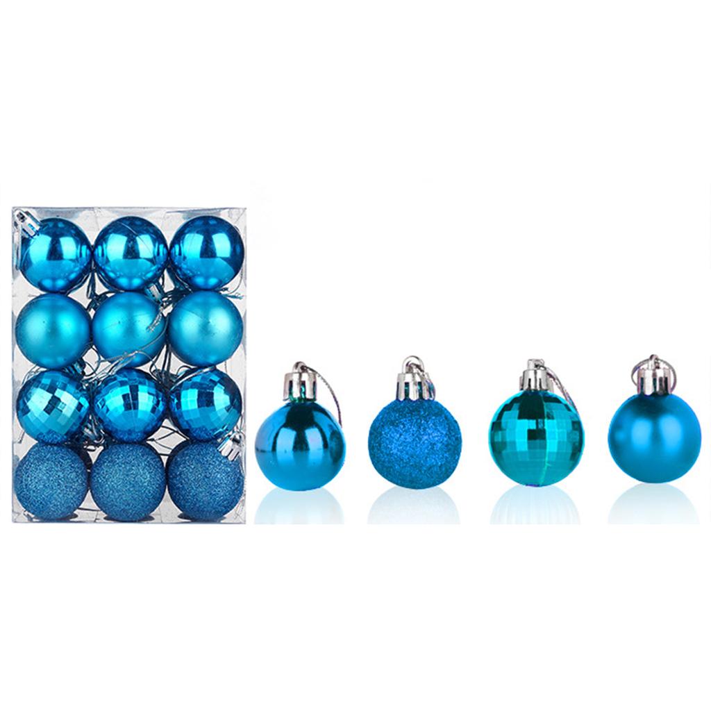 24PCS 4cm Christmas Balls Ornament Plastic Ball Bauble Xmas Tree Hanging Pendant Home Party 2025 Navidad New Year Decor 2025