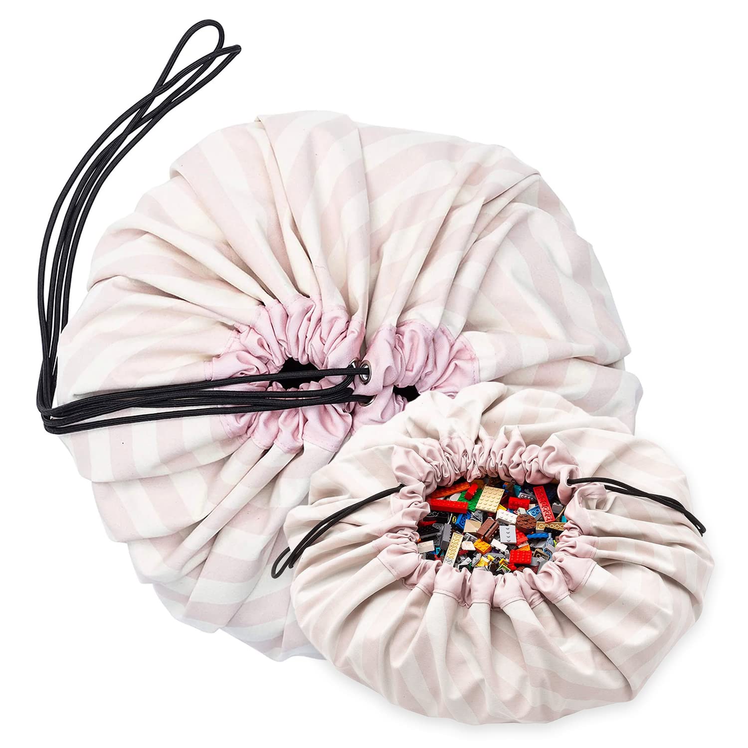 

Сумка для хранения игрушек и игровой коврик 2-в-1 play&go - полоска/джио родительский (Полоска Розовая)