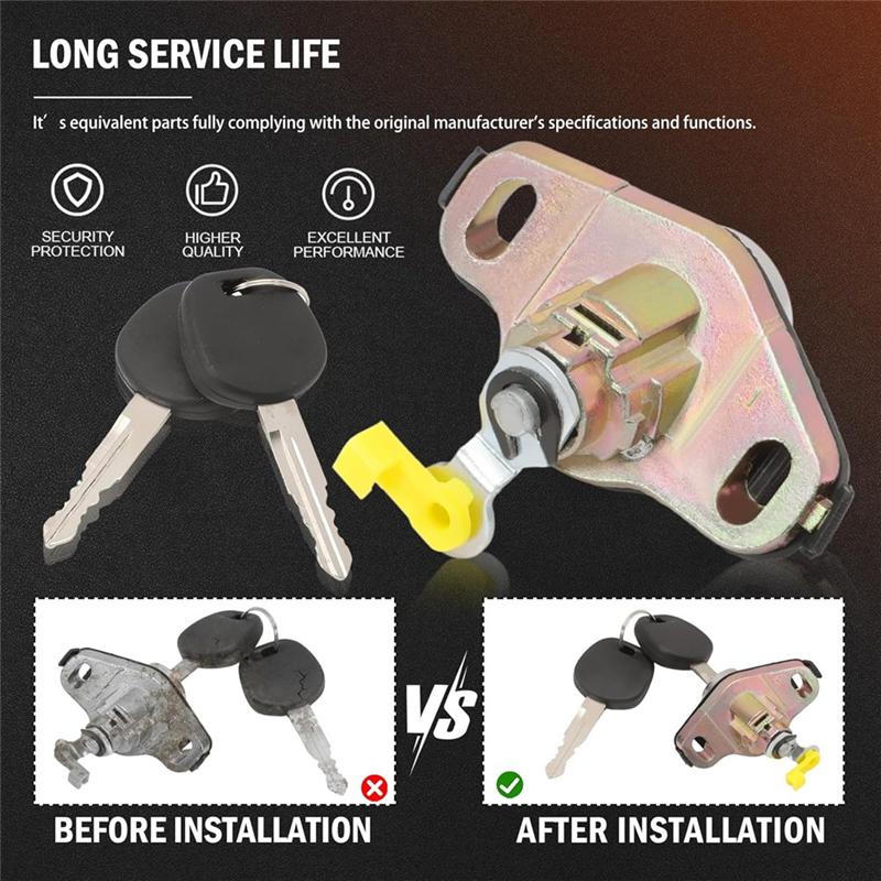 M63K-Lock Cylinder With Keys For Toyota Corolla Matrix 1.8L L4 2003-2008 Trunk Lid Replacement Part 69055-02030 Accessories