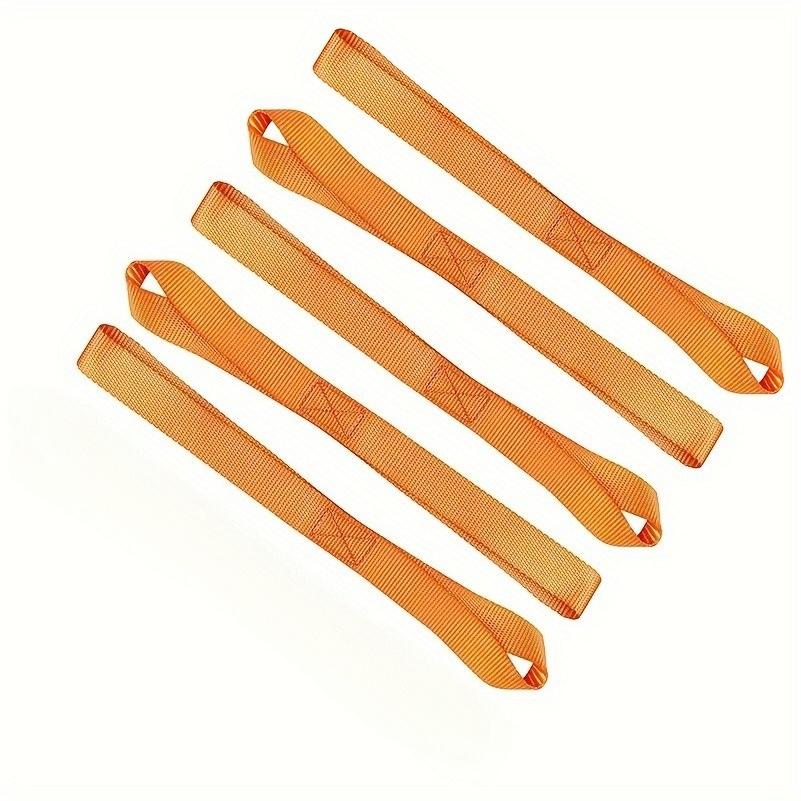5pcs Heavy Duty Soft Loop Tie Down Straps, 15.9" - Versatile Nylon Bands for Securing ATVs, UTVs, Motorcycles,