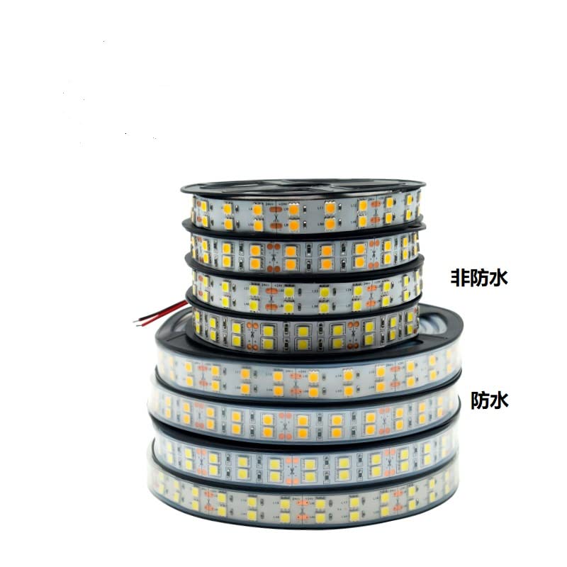 LED Tape Light, High Brightness, 12 V, 600 Rungs, SMD5050, Double Row Type, Strong,