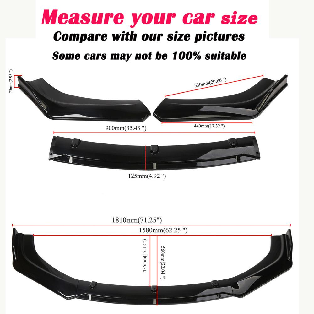 Per Lexus IS250 IS350 IS300 Spoiler Labbra Sdoppiatore Paraurti Anteriore Kit Carrozzeria Tuning Protezione Copertura Accessori Nero Lucido