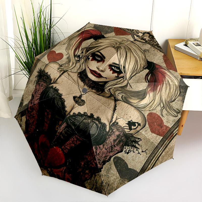 Corset Hearts Pigtails Queen Folding Umbrella Durable Umbrella Umbrella Umbrella Light