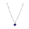1 pezzo di collana con ciondolo amore termocromico da donna, moda catena clavicola, regalo per coppia