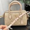 Coach Rowan 2025 Classic Monogram Boston Mini Crossbody Handbag
