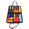 Toddler Busy Board Intelligence Development Color Cognition Pocket Zipper Sensory Board for Fine