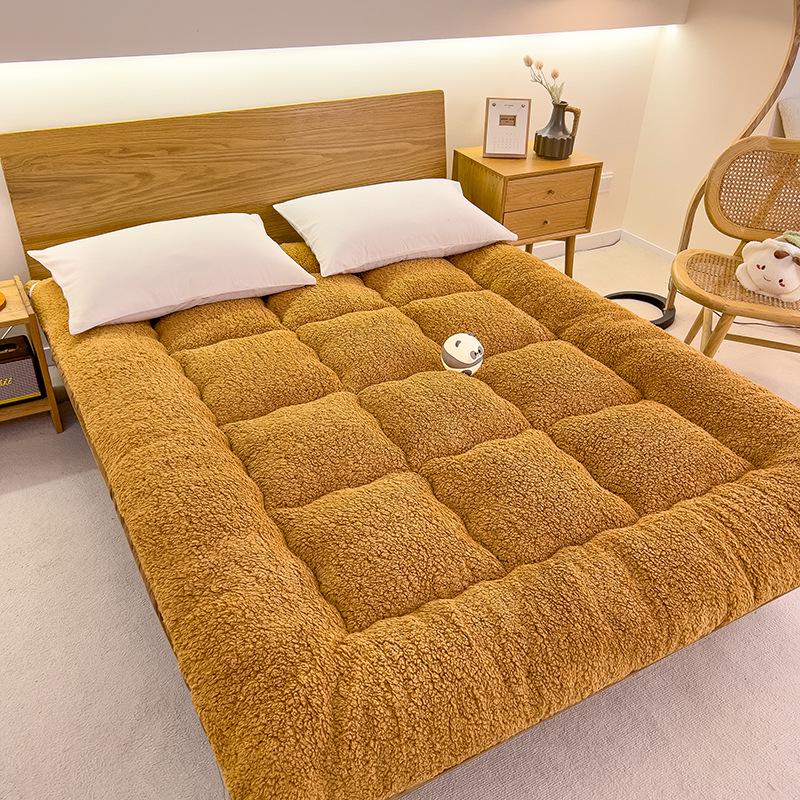 Thickened Lambswool Fleece Mattress Pad - Soft Winter Tatami Sponge for Dormitory Single Bed