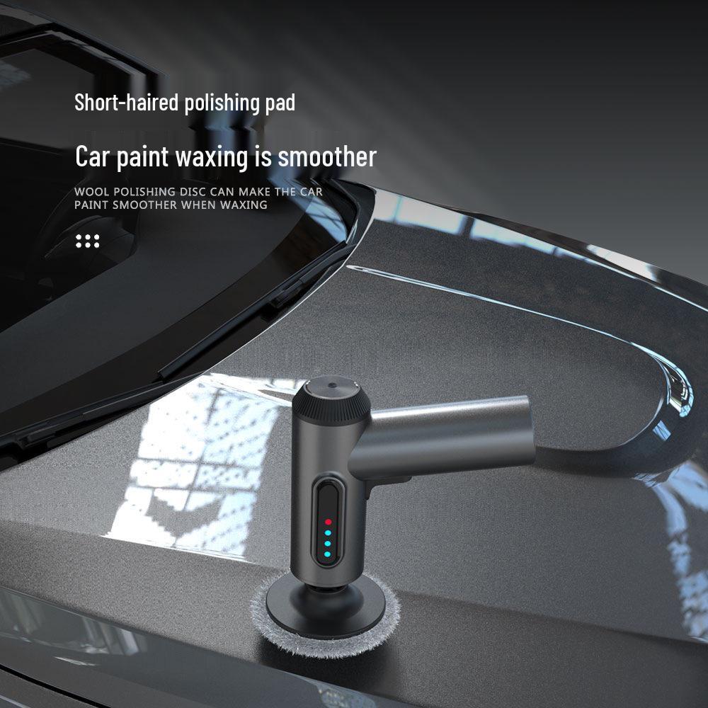 Cordless Car Polisher: Digital Display, Scratch Repair, Sponge Pads, Compact Size