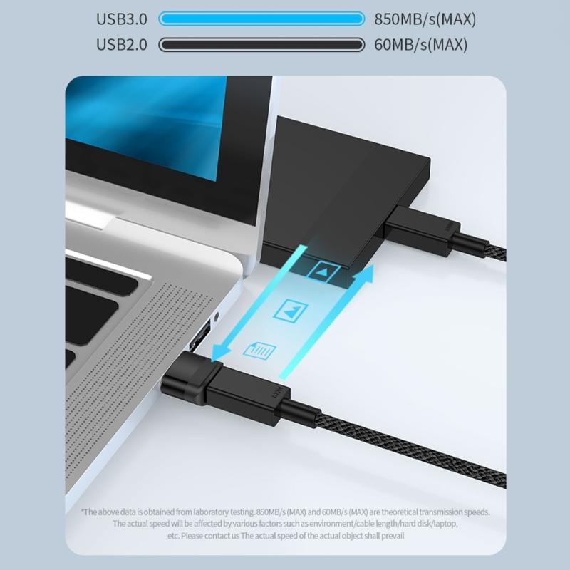 Type C Female to USB3.0 Male Adapter USB A to C Adapter Supports 10Gbps Data Speed Quick Charging for Phones Tablets