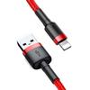 Baseus Cafule 2.4A 0.5M Lightning USB Cable (Red)