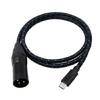 Professional TypeC Male to XL Cable Exceptional Sound Clarities for Laptops