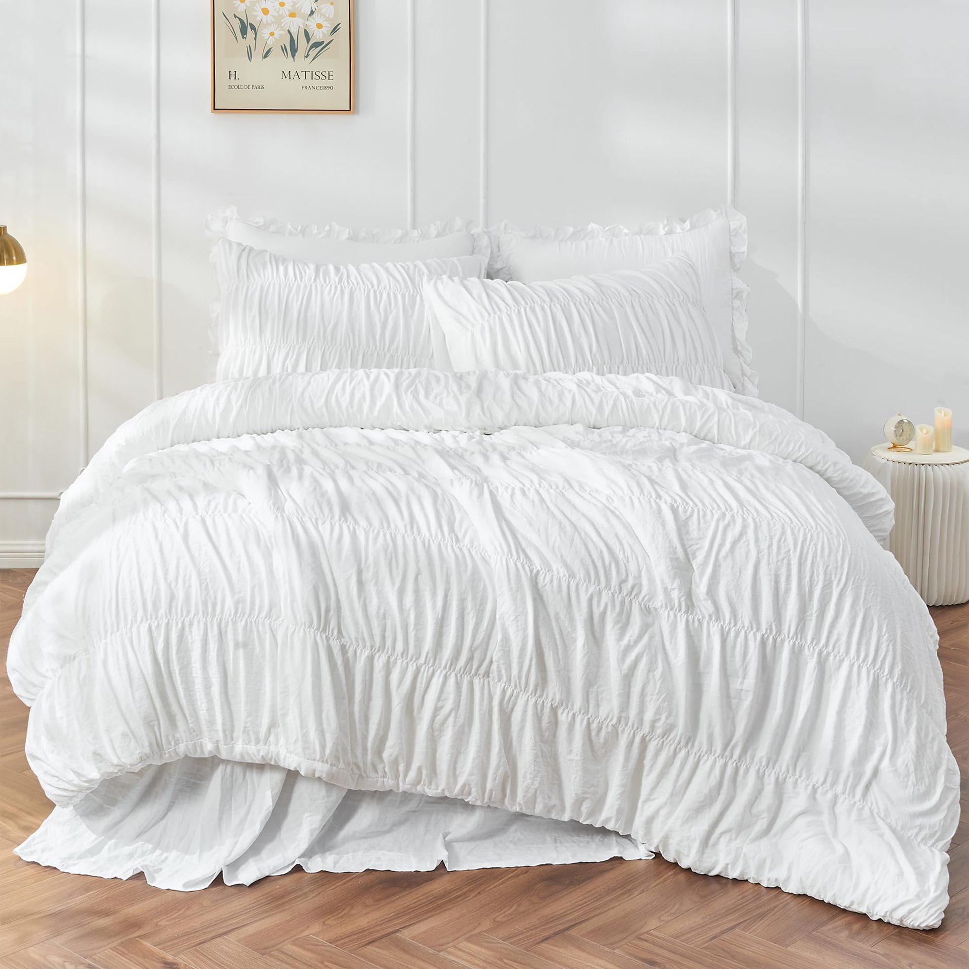 Bohemian Light Brown Wrinkled Fluffy Bedding