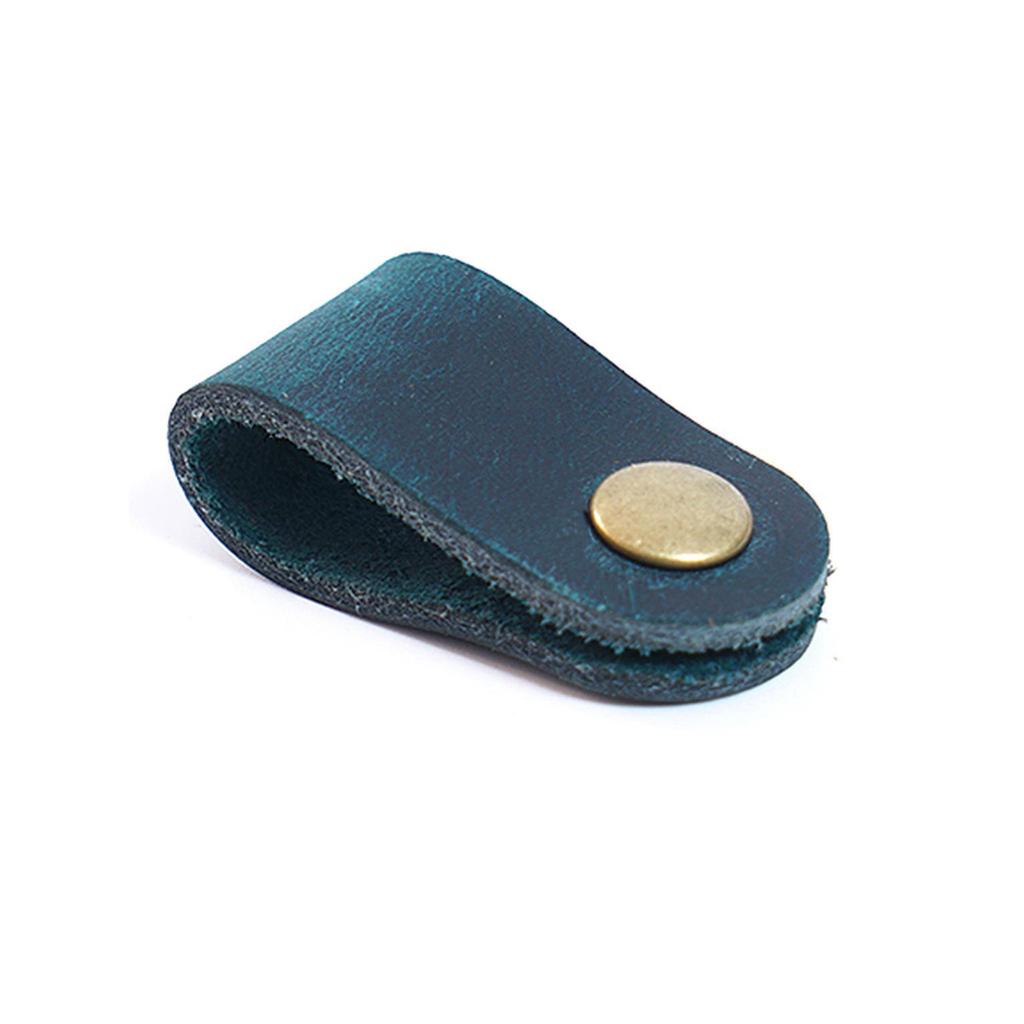 Top Layer Cowhide Headphone Cable Winder - Genuine Leather Storage Clip