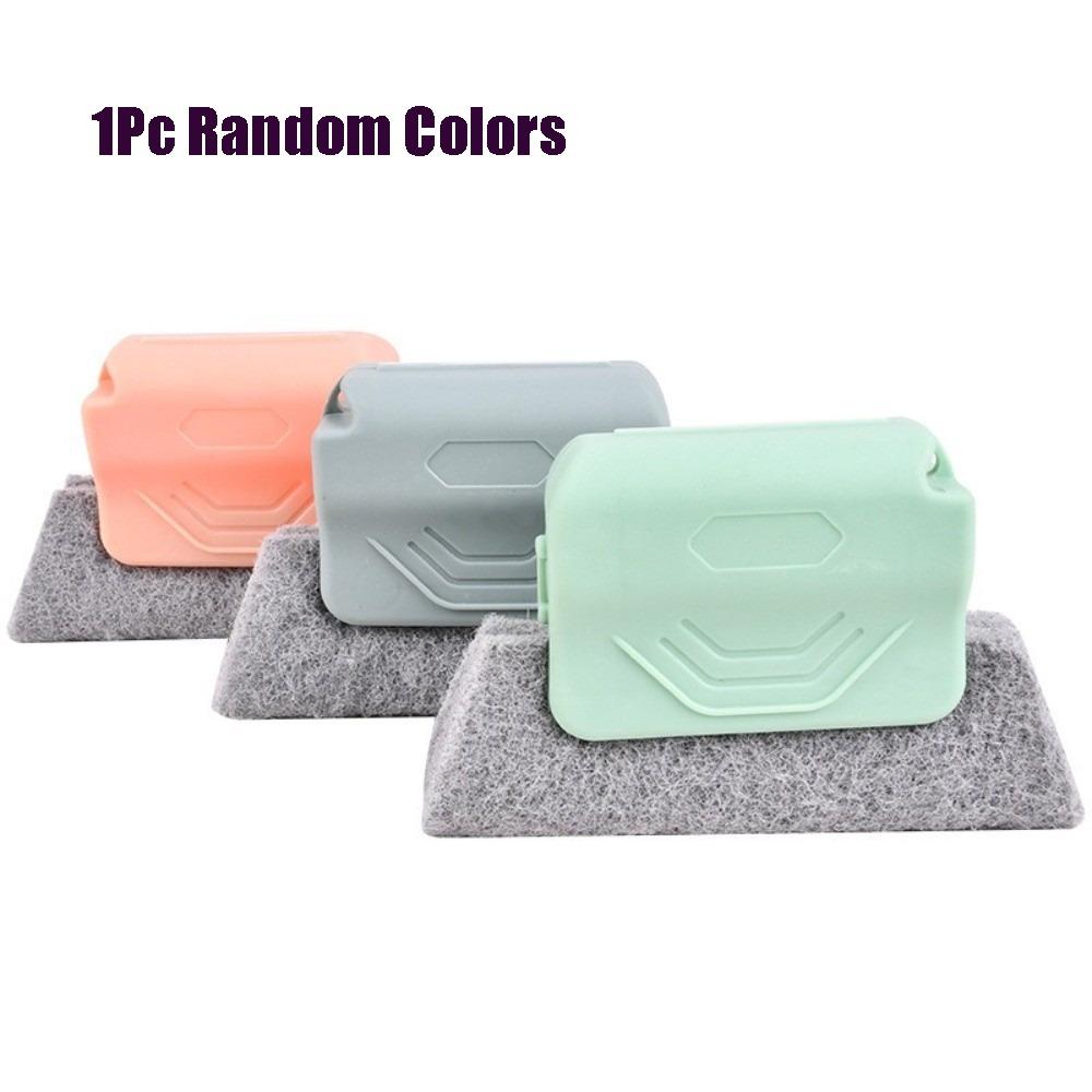 Насадка-щетка для чистки оконных пазов Ручной инструмент для чистки канавок Щетки для чистки щелей Вентиляционные отверстия автомобиля Random colors