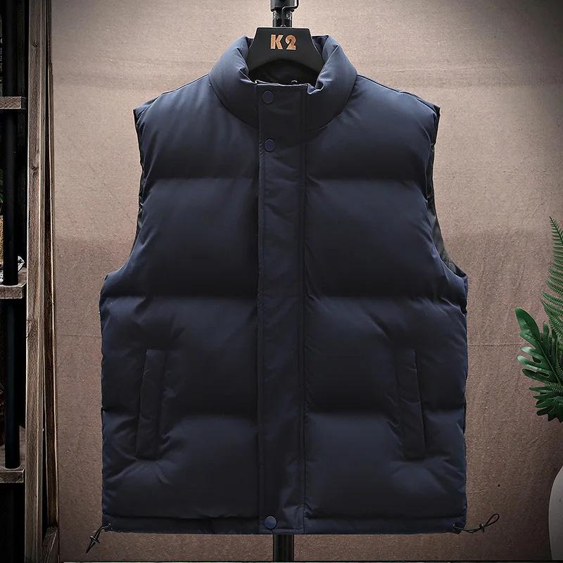 2025 New Couple Feather Rong Cotton Vest Women's Autumn and Winter Loose Outer Wear Casual Fashion Vest Vest Vest Jacket