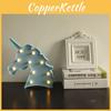 Enchanting Cute Unicorn Head Led Table Lamp Night Light Great For Kids Bedroom Decor