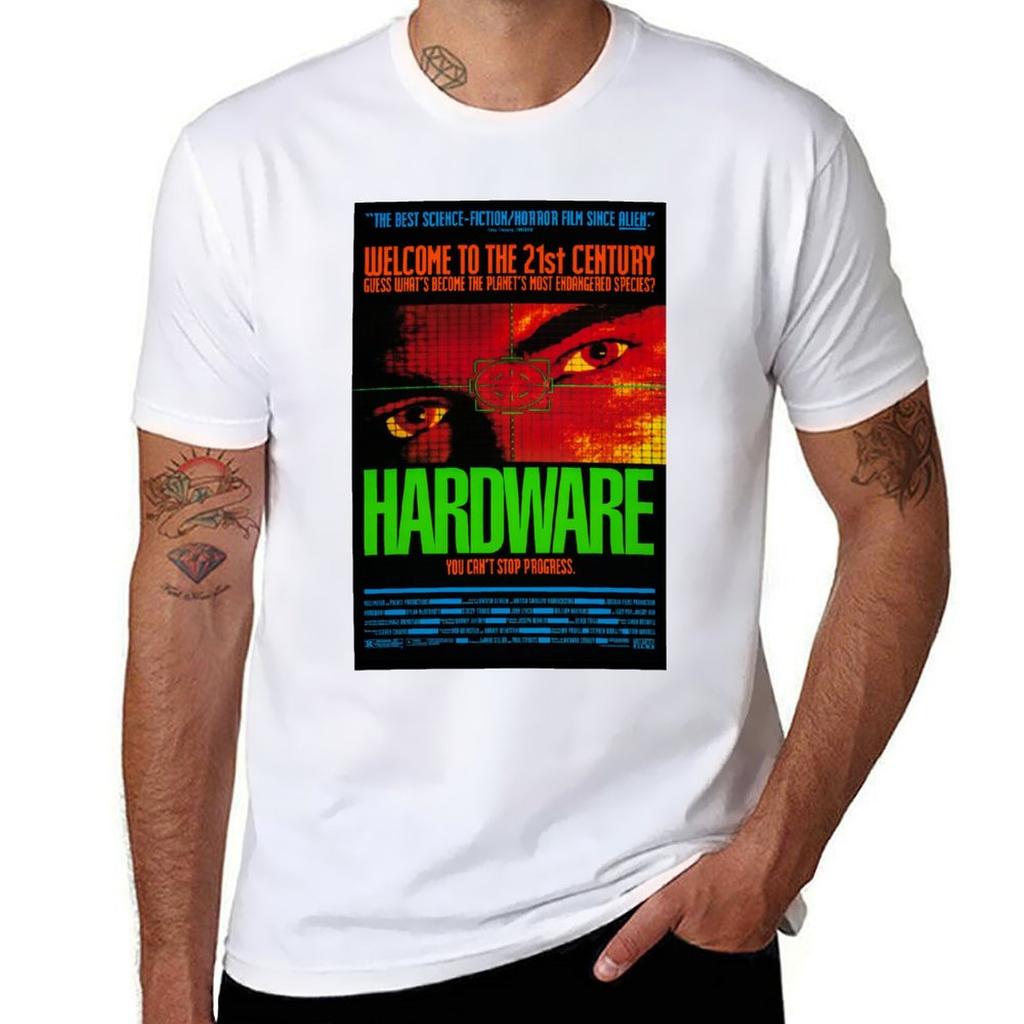 Hardware Film Poster (1990) Scifi Cyborg Movie Classic (With Cast) Tshirt Casual Pattern Print Tee Shirt
