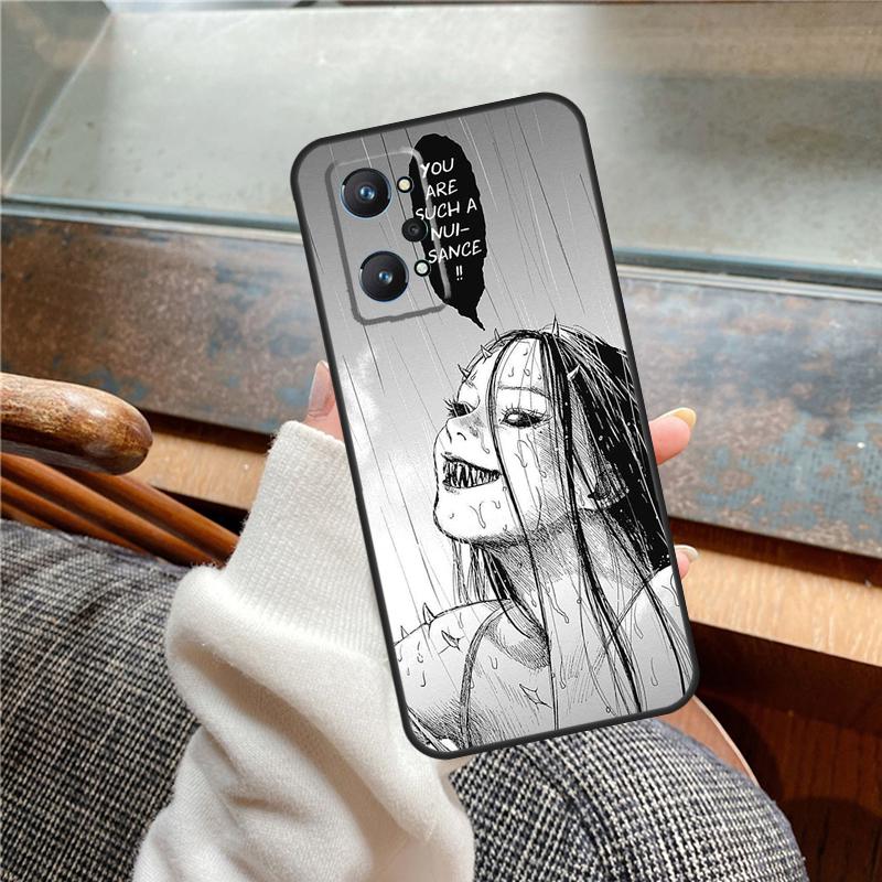 Horror Manga Style Case For Realme 15 Pro GT7 GT6 11 12 13 14 Pro Plus C55 C51 C53 C35 C33 C61 C65 C67 C71 C75
