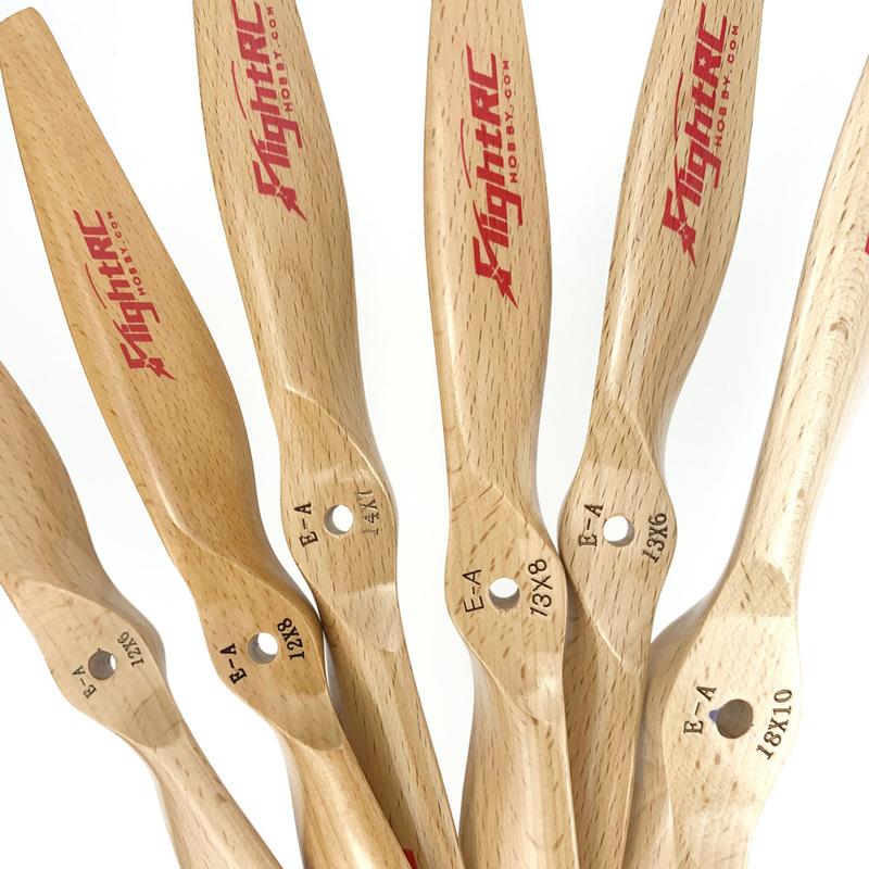 1Pcs 2-blade Electric RC Airplane Motor CW Beech Wood Wooden Prop Propeller 12x6/8 13x6/8 14x7 15x8 16x8 17x8 18x8/10 20x8" Inch