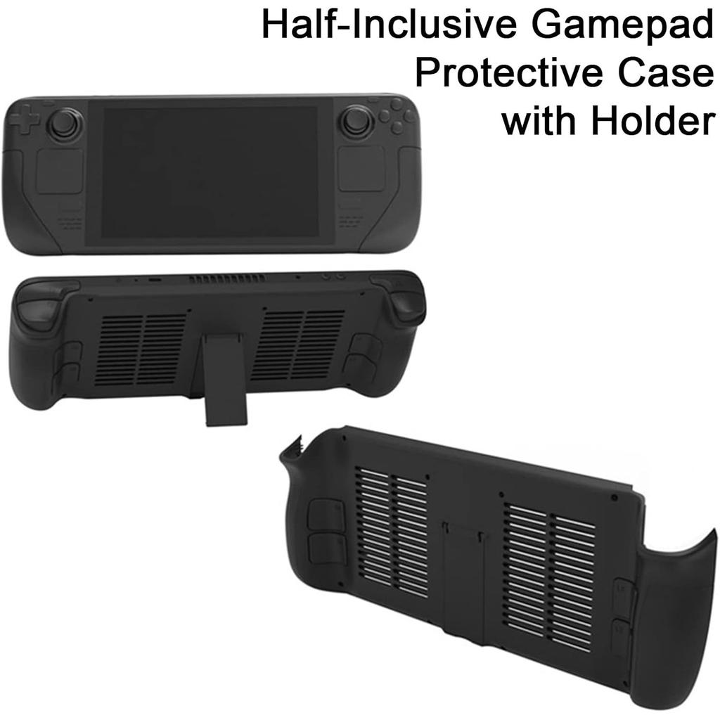 Kühlendes Rückschalengehäuse für Steam Deck, Schutzhülle mit Halterung, stoßfestes Spielekonsolen-Zubehör
