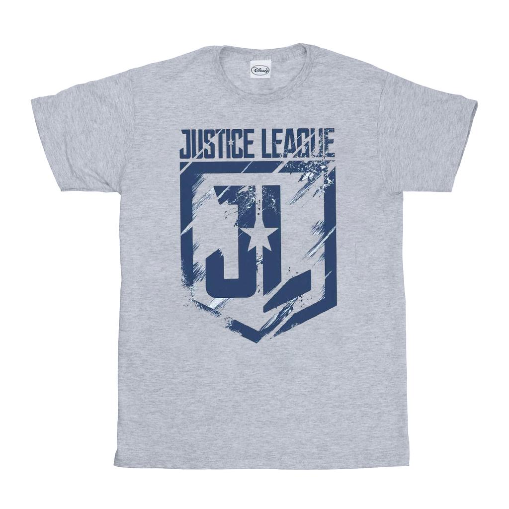 DC Comics Mens Justice League Movie Indigo Logo T-Shirt