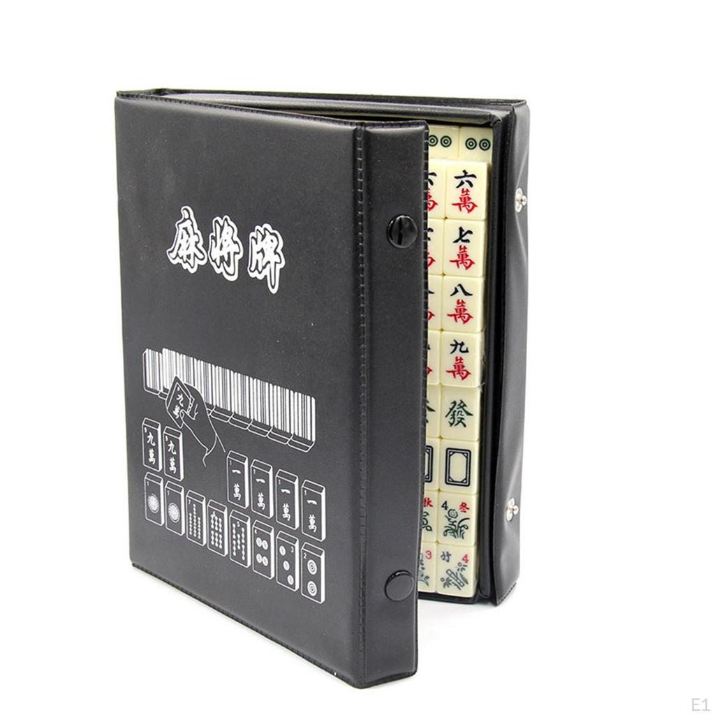 Chinese Mahjong Game Set, Traditional Tile Luxury Perfect Board Games,