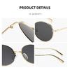 Round-frame sunglasses, stylish for both men and women, metal sunglasses