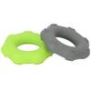 2pcs Hand Grip Strengthener Silicone 40lb Green Exerciser Ring 40lb Gray Strength Ring for Muscle Training Massage