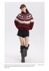 Unisex Fair Isle Wool Cardigan: Spring & Autumn Casual Color Block, Loose Long Sleeve Sweater for Men & Women