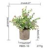 Artificial Grass Plastic Simulation Potted Plant Desktop Decoration for Living Room